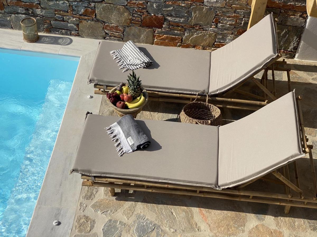 Villa Ypsilon Naxos - Luxury Holiday House With Amazing Sea View & Private Pool Agia Anna  Exterior foto