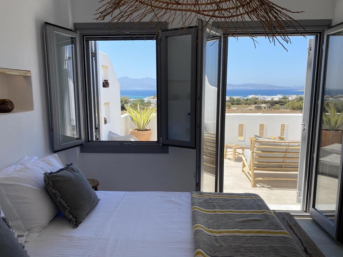 Villa Ypsilon Naxos - Luxury Holiday House With Amazing Sea View & Private Pool Agia Anna  Exterior foto